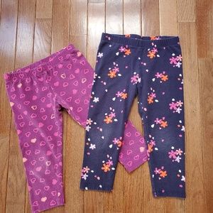 Gymboree Cherry Blossom 6-12-18 4T Pink Floral Leggings Bottoms 14